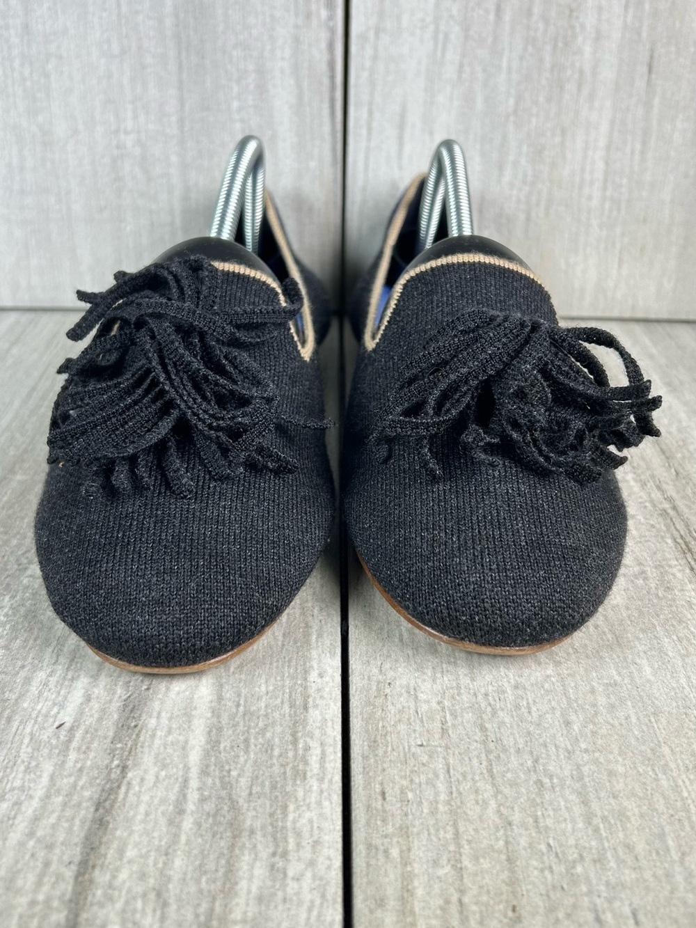 Rothy’s Charcoal Merino Wool Tassel Ballet Loafer Casual Shoe Women’s Size 10.5 - Picture 6 of 11